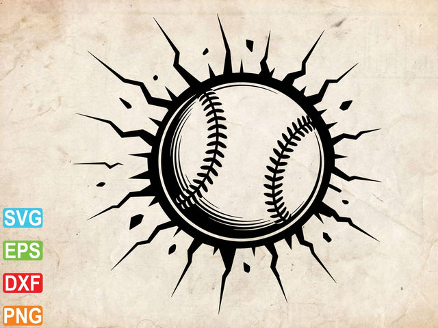 Baseball Svg, Baseball Cricut, Baseball Silhouette Cameo SVG Creativeart88 