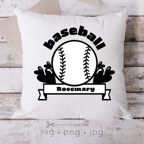 Baseball svg bundle floral monogram SVG Kimberly Thomas Design 