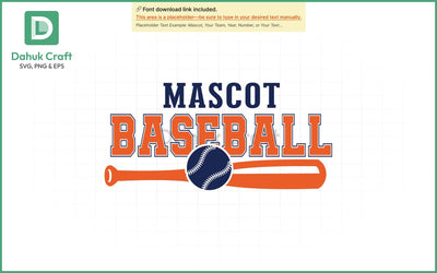 Baseball SVG – Mascot Logo Template SVG PNG & EPS V6 SVG dahukdesign 