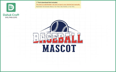 Baseball SVG – Mascot Logo Template SVG PNG & EPS V8 SVG dahukdesign 