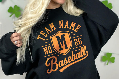 Baseball Team Mascot SVG Template, Monogram Letters Numbers, Custom Baseball Svg Design SVG DesignDestine 