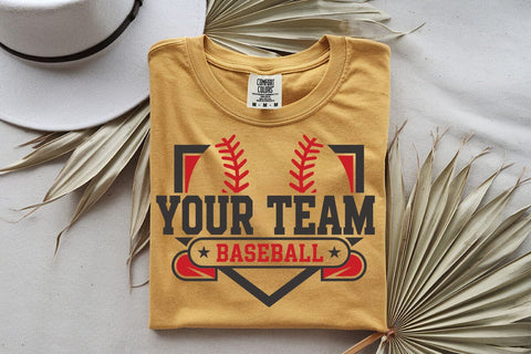 Baseball Team SVG: Mascot Template for Shirt Design SVG DesignDestine 
