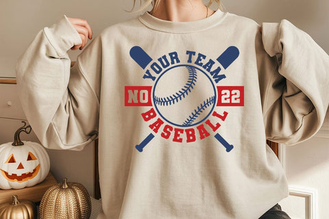 Baseball Team SVG: Mascot Template for Shirt Design SVG DesignDestine 