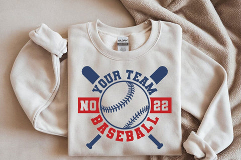 Baseball Team SVG: Mascot Template for Shirt Design SVG DesignDestine 