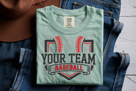 Baseball Team SVG: Mascot Template for Shirt Design SVG DesignDestine 
