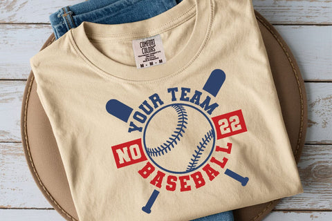 Baseball Team SVG: Mascot Template for Shirt Design SVG DesignDestine 