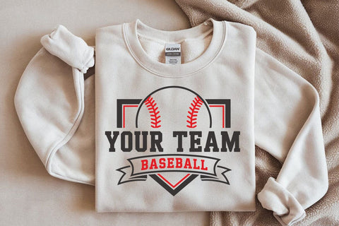 Baseball Team SVG: Mascot Template for Shirt Design SVG DesignDestine 