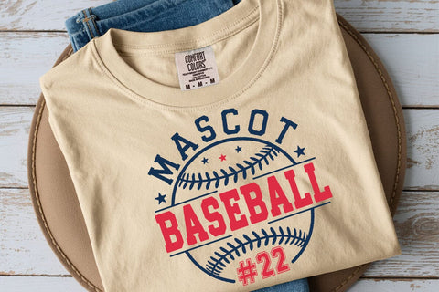 Baseball Team SVG: Mascot Template for Shirt Design SVG DesignDestine 