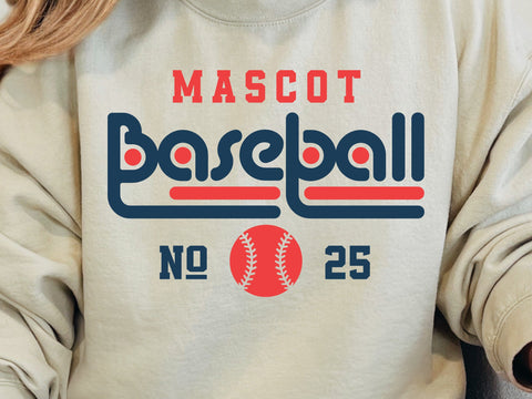 Baseball Team SVG Template, Mascot Font Svg SVG DesignDestine 