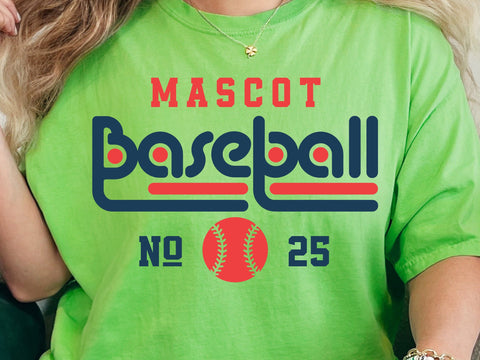 Baseball Team SVG Template, Mascot Font Svg SVG DesignDestine 