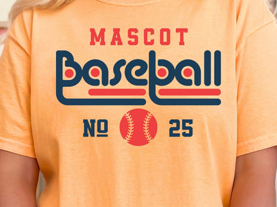 Baseball Team SVG Template, Mascot Font Svg SVG DesignDestine 