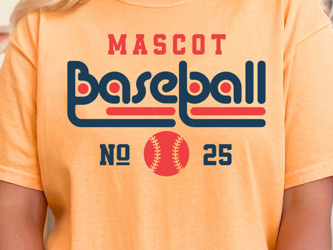 Baseball Team SVG Template, Mascot Font Svg SVG DesignDestine 