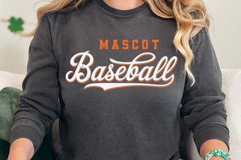 Baseball Team Vintage Script Svg, Baseball Team SVG Template, Baseball Mom Design SVG DesignDestine 