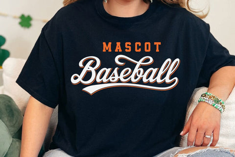 Baseball Team Vintage Script Svg, Baseball Team SVG Template, Baseball Mom Design SVG DesignDestine 