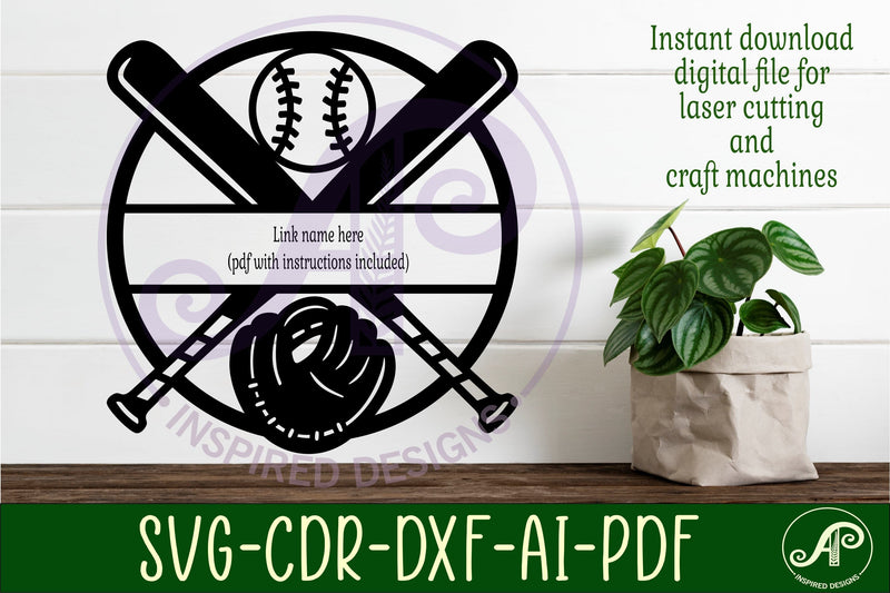 Baseball theme name wall art sign, SVG personalized - So Fontsy