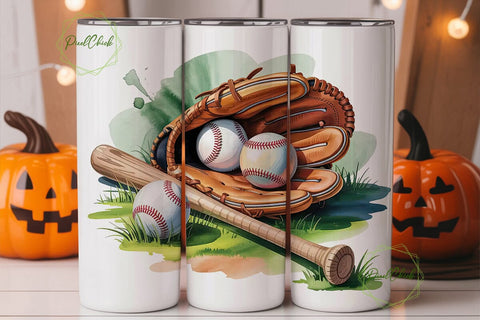 Baseball Tumbler Wrap 20oz Sublimation PixelChick 