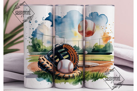 Baseball Tumbler Wrap 20oz Sublimation sassyprint 