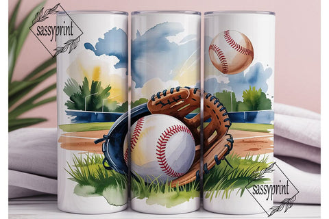 Baseball Tumbler Wrap 20oz Sublimation sassyprint 