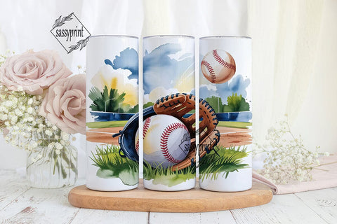 Baseball Tumbler Wrap 20oz Sublimation sassyprint 