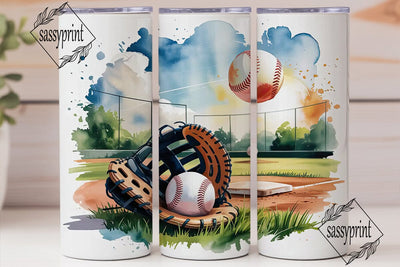 Baseball Tumbler Wrap 20oz Sublimation sassyprint 