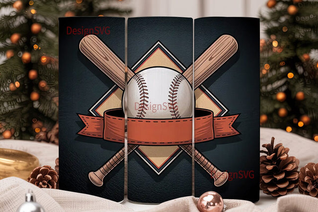 Baseball Tumbler Wrap Design Sublimation DesignSVG 