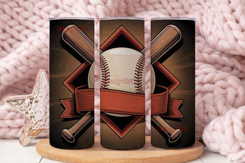 Baseball Tumbler Wrap Design Sublimation DesignSVG 