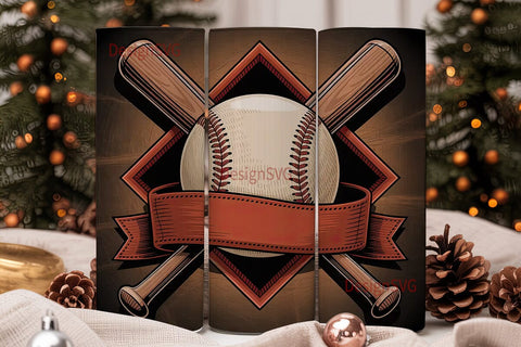 Baseball Tumbler Wrap Design Sublimation DesignSVG 