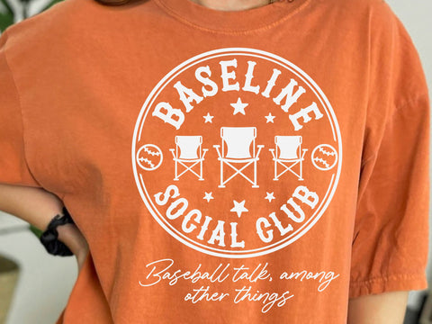 Baseline Social Club SVG PNG - Funny Baseball Mom or Dad Design, Baseball Svg SVG DesignDestine 