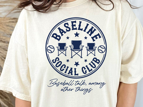 Baseline Social Club SVG PNG - Funny Baseball Mom or Dad Design, Baseball Svg SVG DesignDestine 