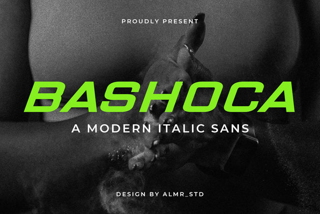 Bashoca - Modern & Sporty Sans Font studioalmeera 