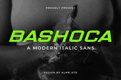 Bashoca - Modern & Sporty Sans Font studioalmeera 
