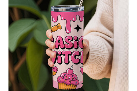 Basic Witch 20oz Tumbler Wrap Sublimation DesignSVG 
