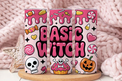 Basic Witch 20oz Tumbler Wrap Sublimation DesignSVG 
