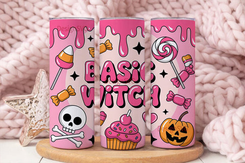 Basic Witch 20oz Tumbler Wrap Sublimation DesignSVG 