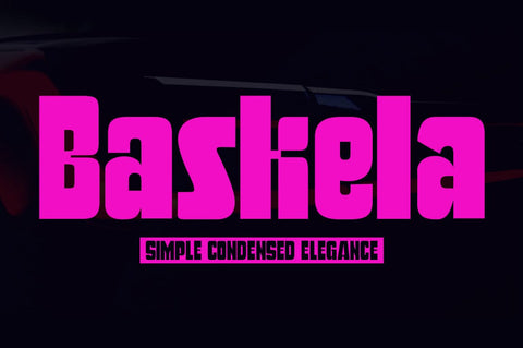 Baskela Display Font gatype 