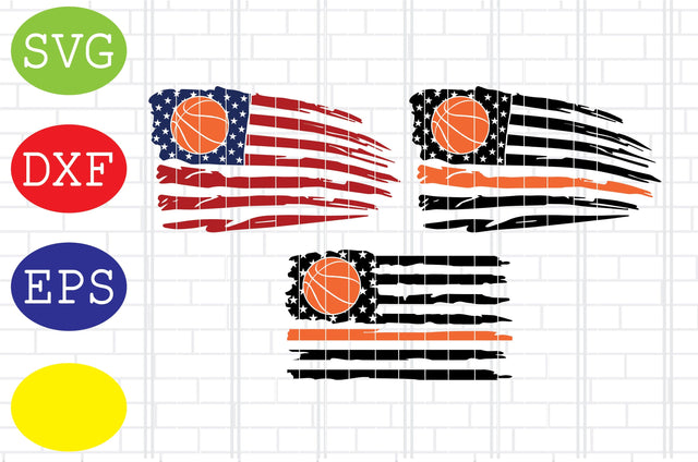 Basketball American Flag Svg, Basketball Clipart, Basketball Cut Files, Sport Svg, Jpg, Eps, Dxf Files SVG DigitalSvgFiles 