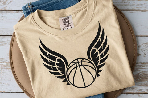 Basketball Ball Wings Svg, Vector Files for Cricut, Silhouette SVG DesignDestine 
