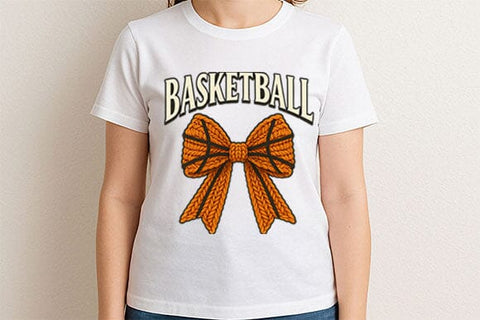 Basketball Bow PNG Cute Sports Art SVG BillahCrafts 