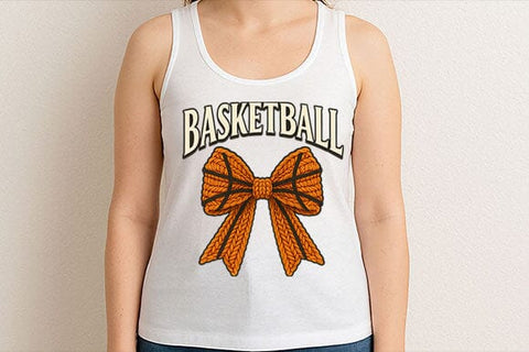Basketball Bow PNG Cute Sports Art SVG BillahCrafts 