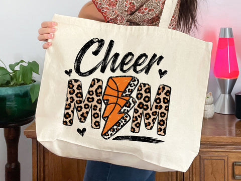 Basketball Cheer Mom Leopard Png SVG DesignDestine 