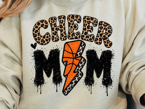 Basketball Cheer Mom Leopard Png SVG DesignDestine 