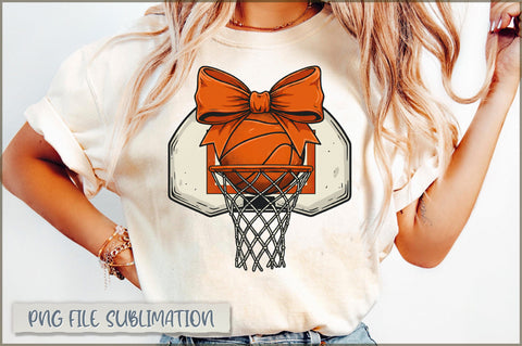 Basketball Coquette Bow PNG Sublimation Shetara Begum 