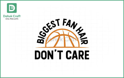 Basketball Fan Hair SVG Basketball SVG PNG & EPS V13 SVG dahukdesign 