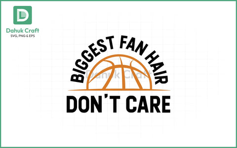 Basketball Fan Hair SVG Basketball SVG PNG & EPS V13 SVG dahukdesign 