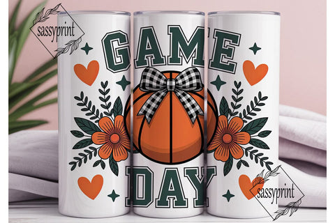 Basketball Game Day 20oz Tumbler Sublimation sassyprint 