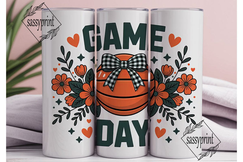Basketball Game Day 20oz Tumbler Sublimation sassyprint 