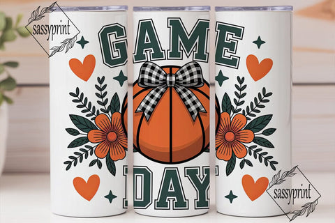Basketball Game Day 20oz Tumbler Sublimation sassyprint 