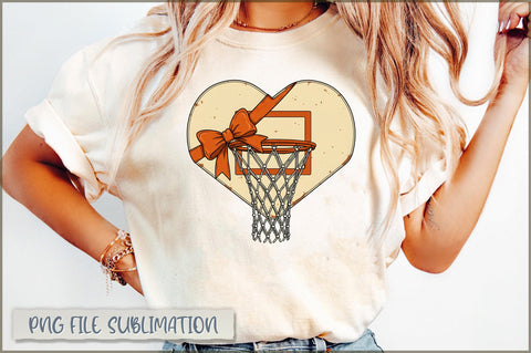 Basketball Game Day Coquette Bow PNG Sublimation Shetara Begum 