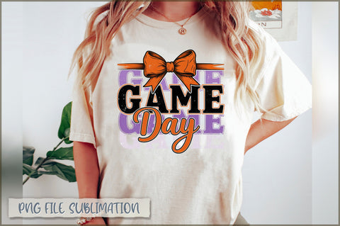 Basketball Game Day Coquette Bow PNG Sublimation Shetara Begum 