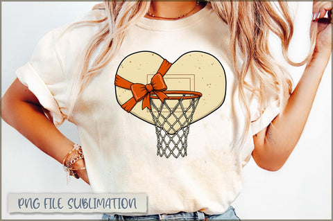 Basketball Game Day Coquette Bow PNG Sublimation Shetara Begum 